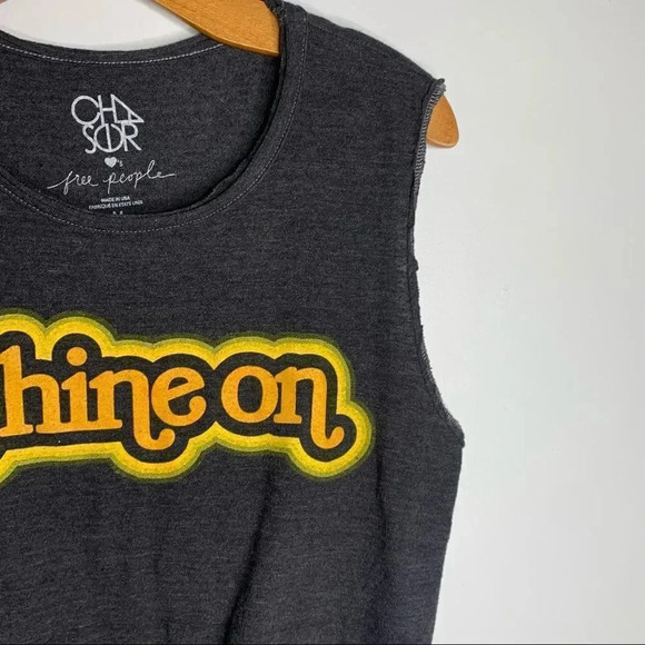 Chaser x Free People Shine On Tie Front Tank Top - Picture 3 of 8